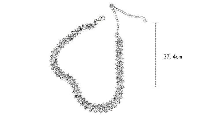 Rhinestone Chain Necklace | Women's Chain Necklace | MimiShopio LLC